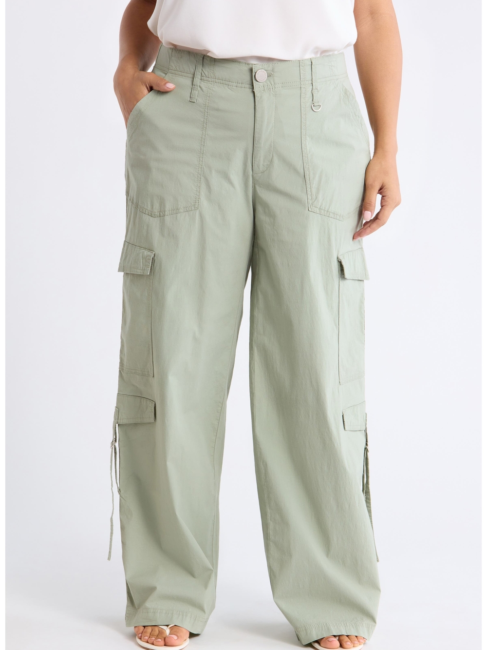 Wit & Wisdom Light Sage Green Cargo Pants